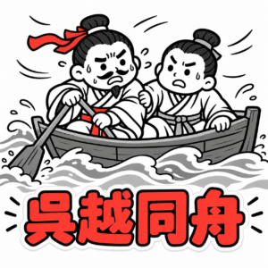 呉越同舟　仲直りを待たずに 手を貸せる